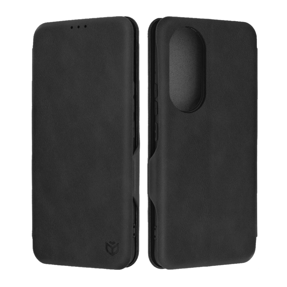 Husa pentru Honor 90, SKYDDAR INNOVATION, Safe Wallet tip carte din Piele Ecologica, Suport Carduri, Inchidere Magnetica, Negru, set cu sticker