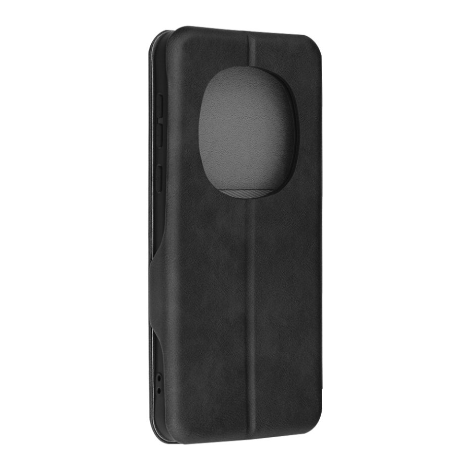 Husa pentru Honor Magic7 Pro, SKYDDAR INNOVATION, Safe Wallet tip carte din Piele Ecologica, Suport Carduri, Inchidere Magnetica, Negru, set cu sticker - 5