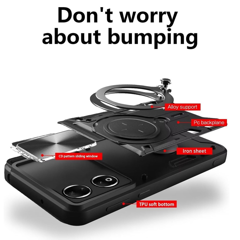 Husa pentru Honor X7b / 90 Smart / X7b 5G, cu inel magnetic si suport ajustabil, protecție completa camera, SKDR SafeCover - Albastru - 1 | YEO