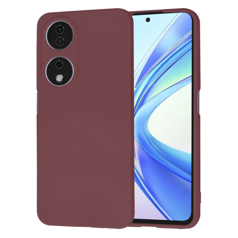 Husa pentru Honor X7b / 90 Smart / X7b 5G din Silicon Catifelat, Protectie Premium, Skyddar SoftElegance - Bordo