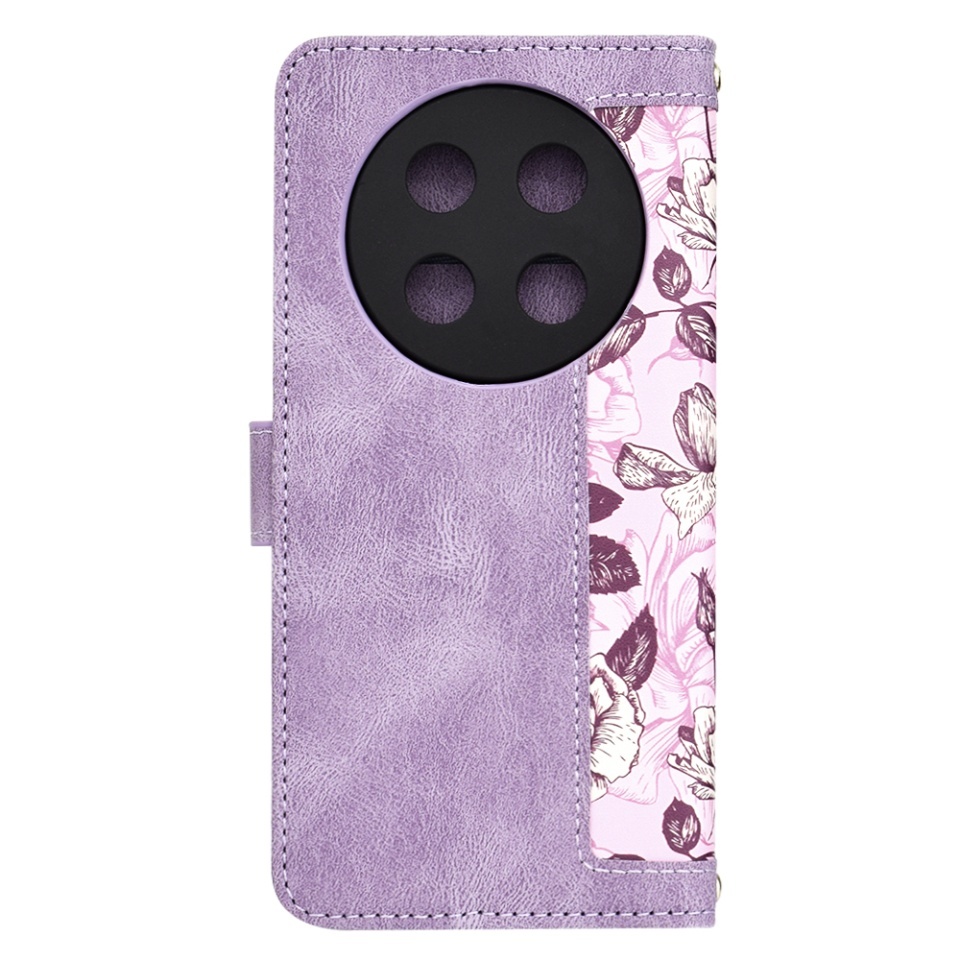 Husa pentru Honor X9c / Magic7 Lite, SKYDDAR INNOVATION, Flipcraft din Piele Ecologică, Stand Integrat, Buzunare pentru Carduri, set cu sticker, Mov - 5