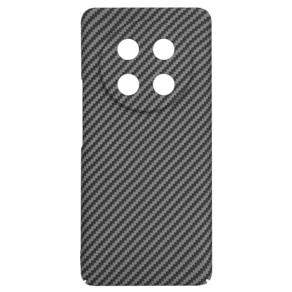 Husa pentru Honor X9c / Magic7 Lite, SKYDDAR INNOVATION, textura carbon, Carbonite FiberShell, Negru, set cu sticker - 3 | YEO