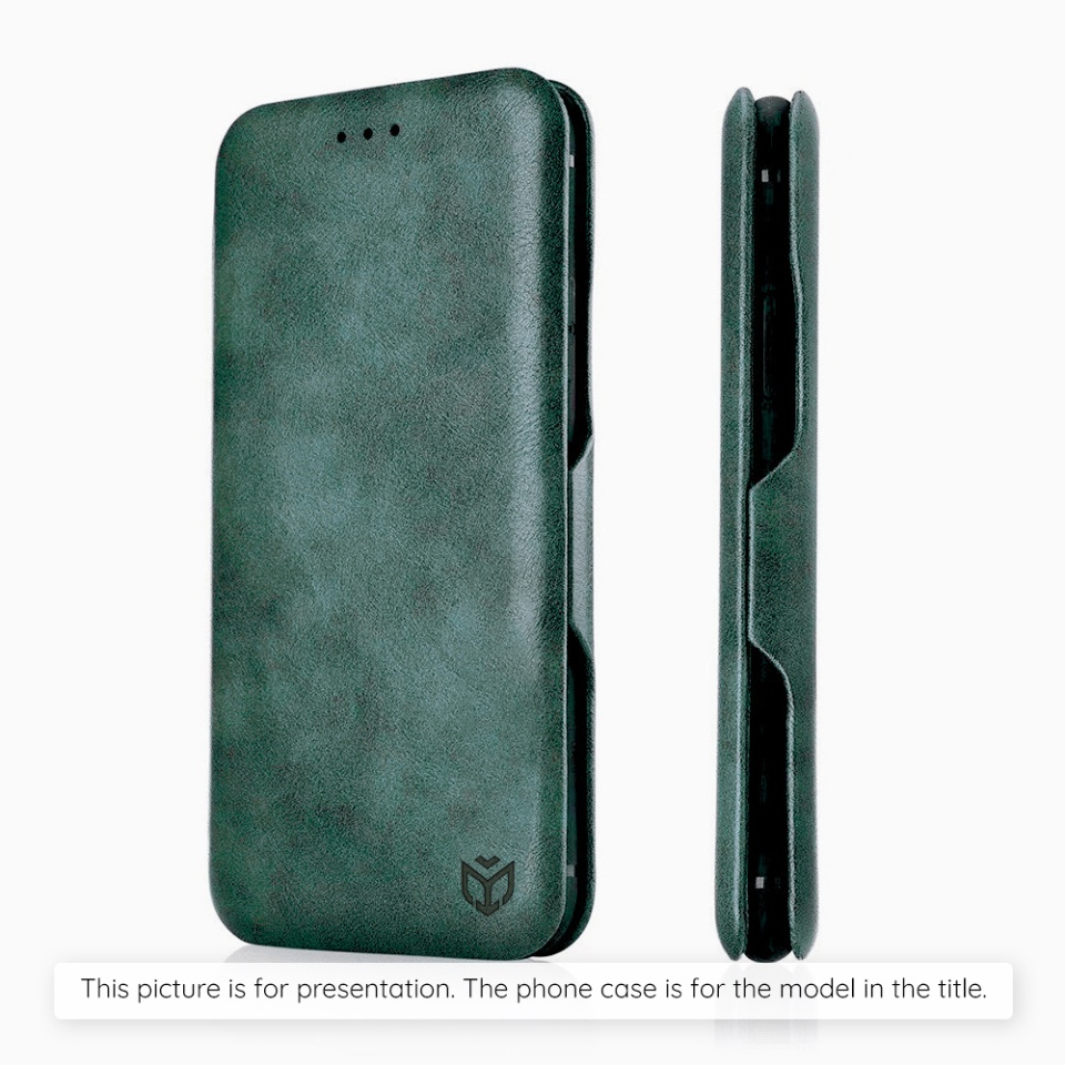 Husa pentru Honor X9c / Magic7 Lite tip carte din Piele Ecologica, Suport Carduri, Inchidere Magnetica, Skyddar Pocket Safe - Verde