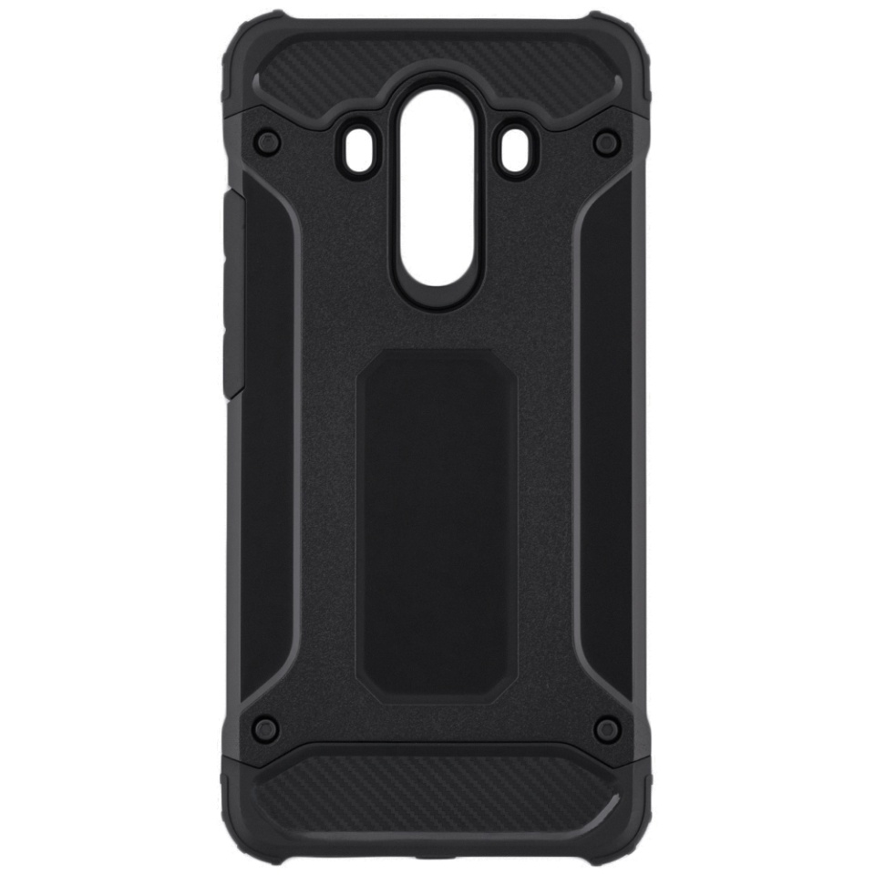 Husa pentru Huawei Mate 10 Pro, SKYDDAR INNOVATION, Hybrid Armor, din Plastic Dur, Margini Cauciucate, Antisoc, set cu sticker, Negru - 1 | YEO