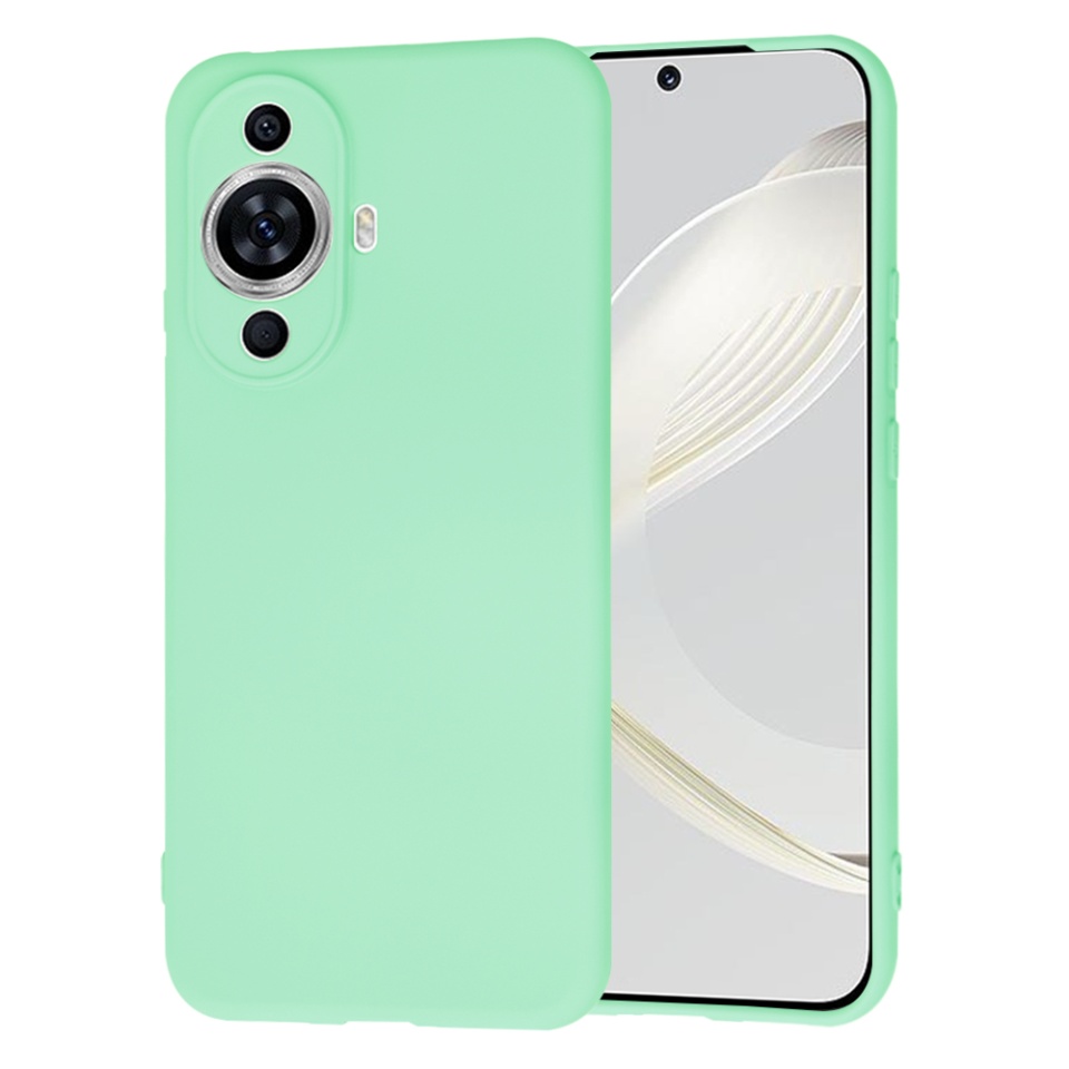 Husa pentru Huawei nova 11 / nova 12s din Silicon Catifelat, Protectie Premium, Skyddar SoftElegance - Verde deschis