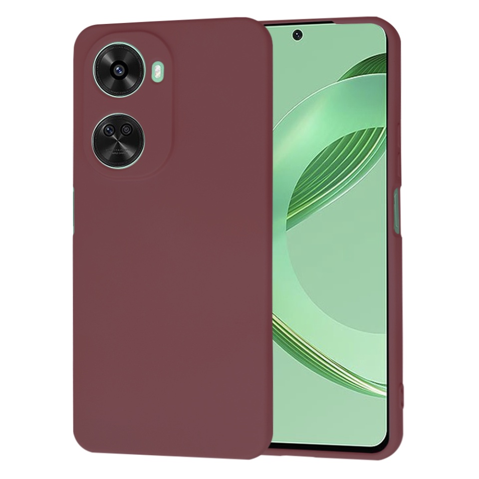 Husa pentru Huawei nova 11 SE / nova 12 SE din Silicon Catifelat, Protectie Premium, Skyddar SoftElegance - Bordo