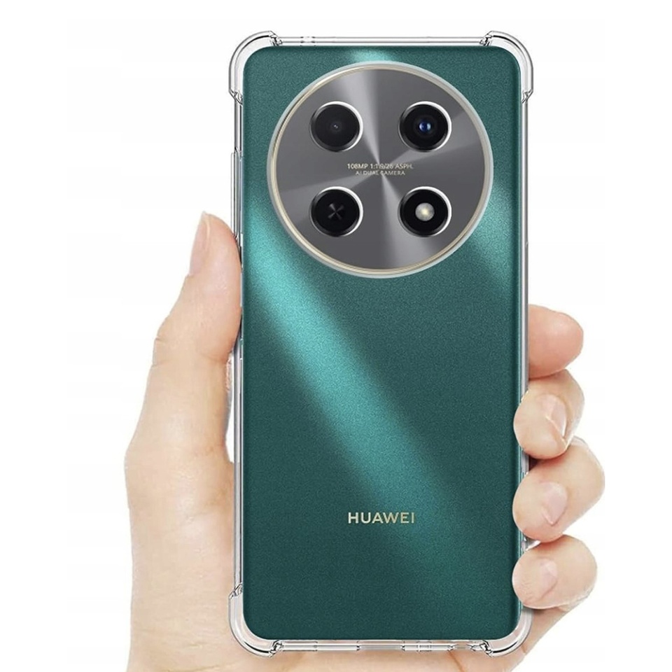 Husa pentru Huawei nova 12i / nova 13i , SKYDDAR INNOVATION, Shockproof Clear din Silicon Slim, Transparenta, set cu sticker - 1 | YEO