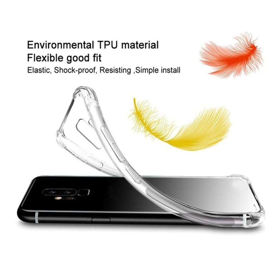 Husa pentru Huawei P20 Lite , SKYDDAR INNOVATION, Shockproof Clear din Silicon Slim, Transparenta, set cu sticker - 1 | YEO
