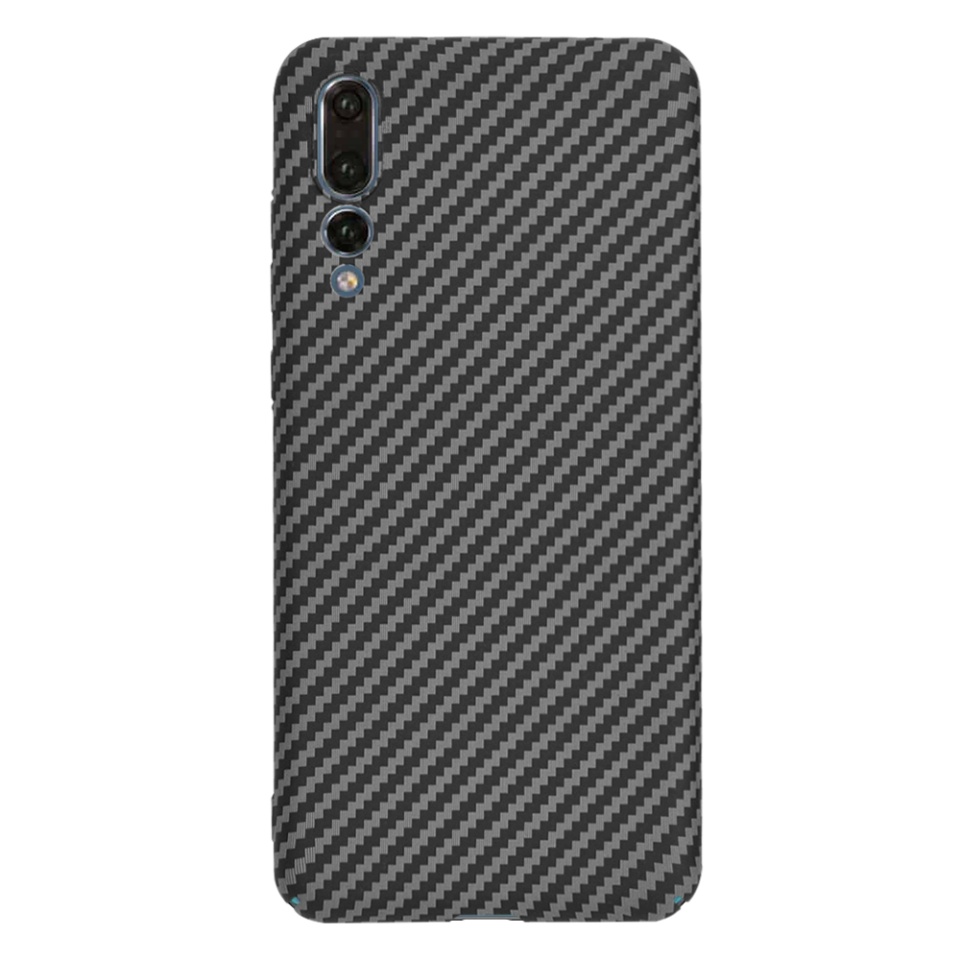 Husa pentru Huawei P20 Pro, Finisaj Premium cu Textura de Carbon, Design Elegant, SKDR CarbonFlex - Negru - 2 | YEO