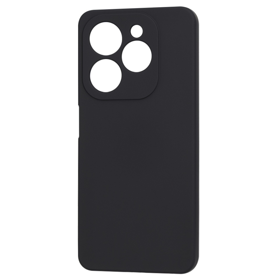 Husa pentru Infinix Hot 40i din Silicon Catifelat, Protectie Premium, Skyddar SoftElegance - Negru - 3 | YEO
