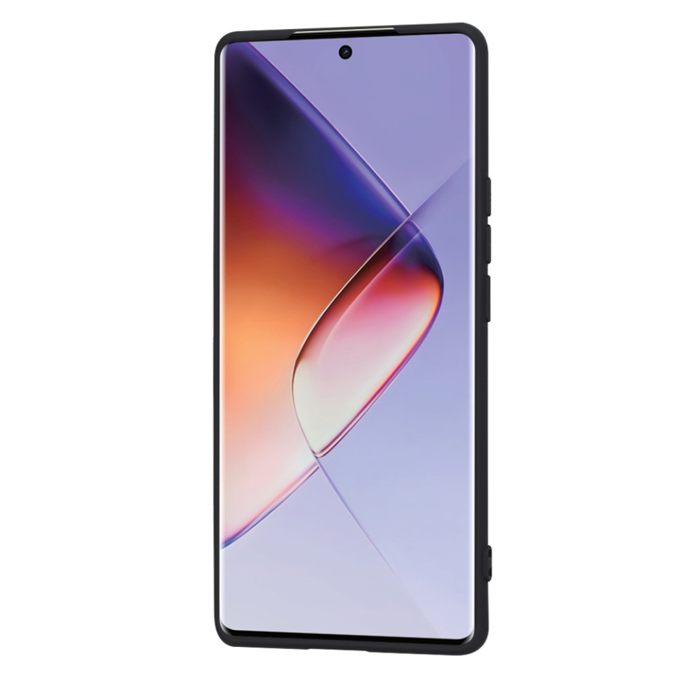 Husa pentru Infinix Note 40 Pro 4G din Silicon Catifelat, Protectie Premium, Skyddar SoftElegance - Negru - 3 | YEO