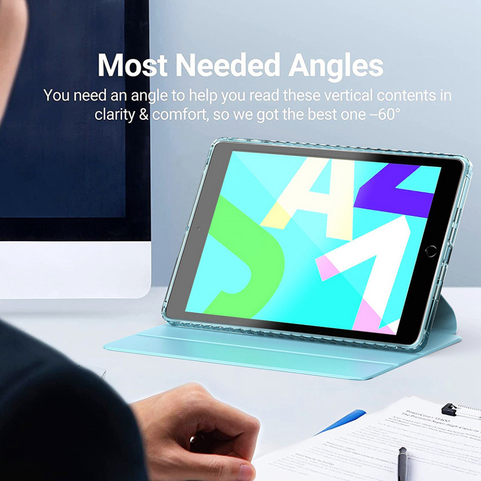 Husa pentru iPad 10.2 (2019/2020/2021) eleganta, SKYDDAR Crystal Edge 360° - Mov - 3 | YEO