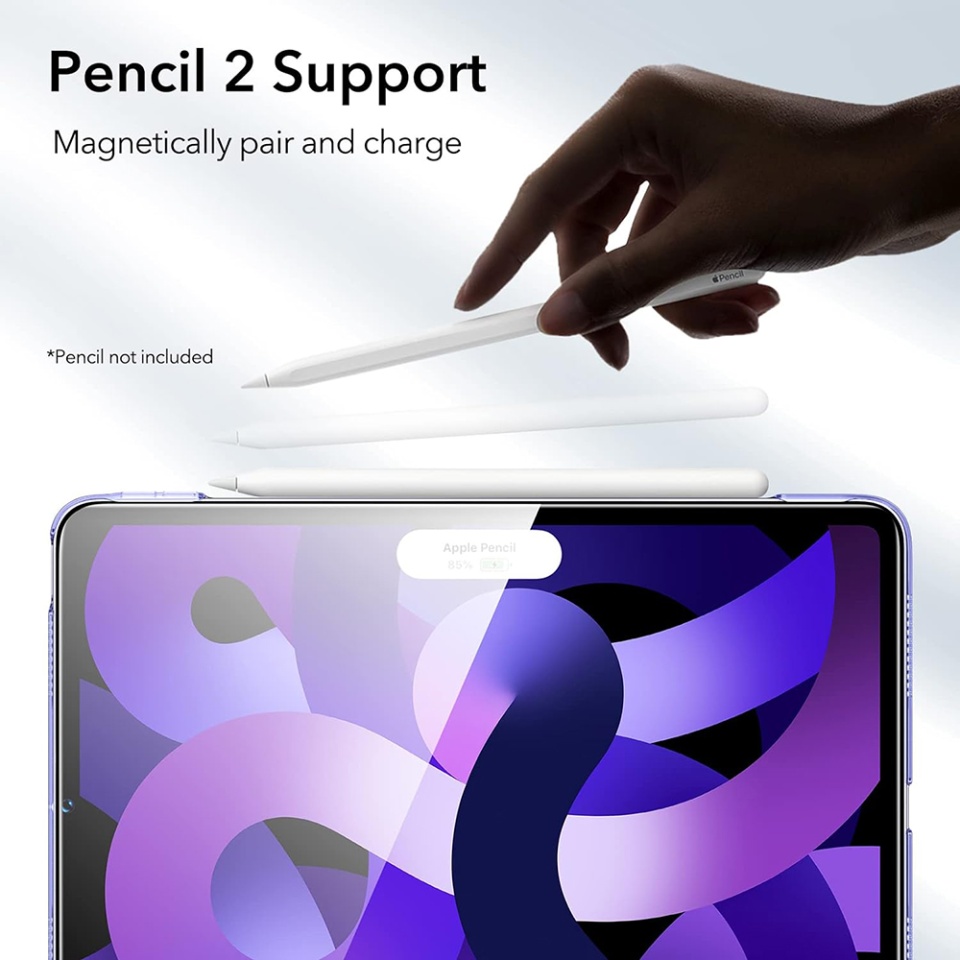 Husa pentru iPad Air 4 (2020) / Air 5 (2022) / Air 11 (2024) / Air 11 (2025), tip Carte, Ascend Trifold ESR - Violet - 3 | YEO