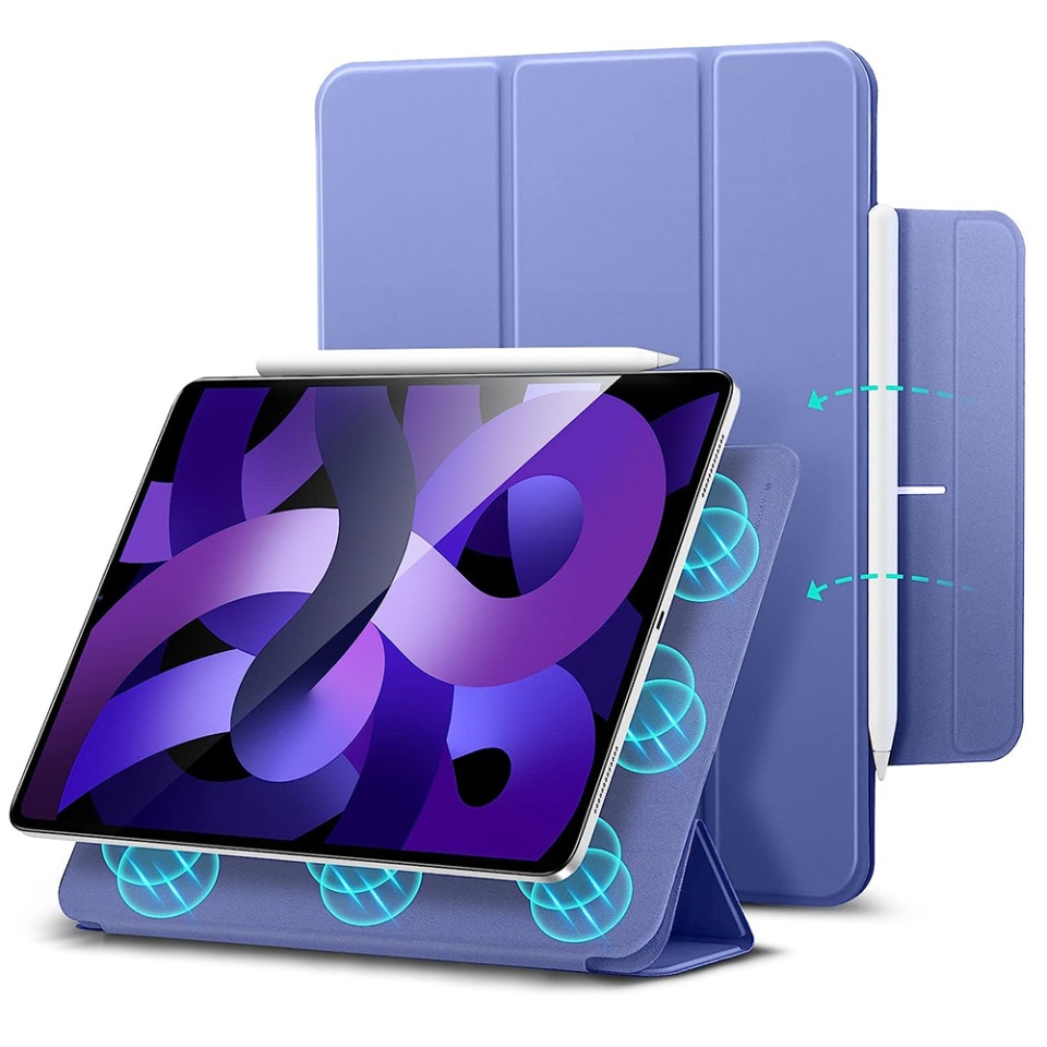 Husa pentru iPad Pro 11 2018 / Air 4 / 5 / 11 (2020/2022/2024), tip Carte, Rebound Magnetic ESR - Mov
