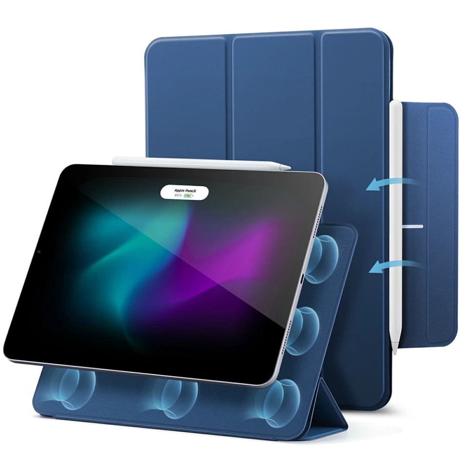 Husa pentru iPad Pro 11 (2024), tip Carte, Rebound Magnetic ESR - Albastru
