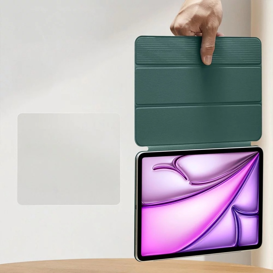 Husa pentru iPad Pro 12.9 (2020/2021/2022) / Air 13 (2024) / Air 13 (2025), tip Carte, Rebound Magnetic ESR - Verde - 1 | YEO