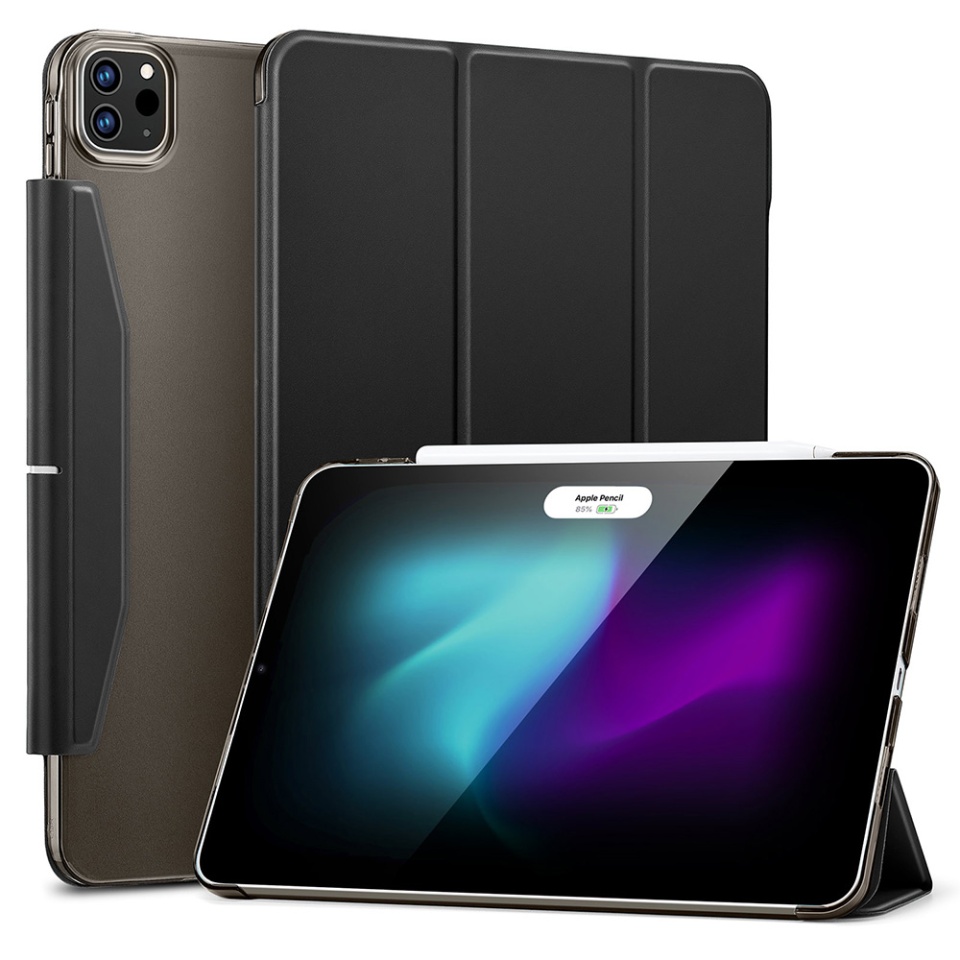 Husa pentru iPad Pro 13 (2024), tip Carte, Ascend Trifold ESR - Negru