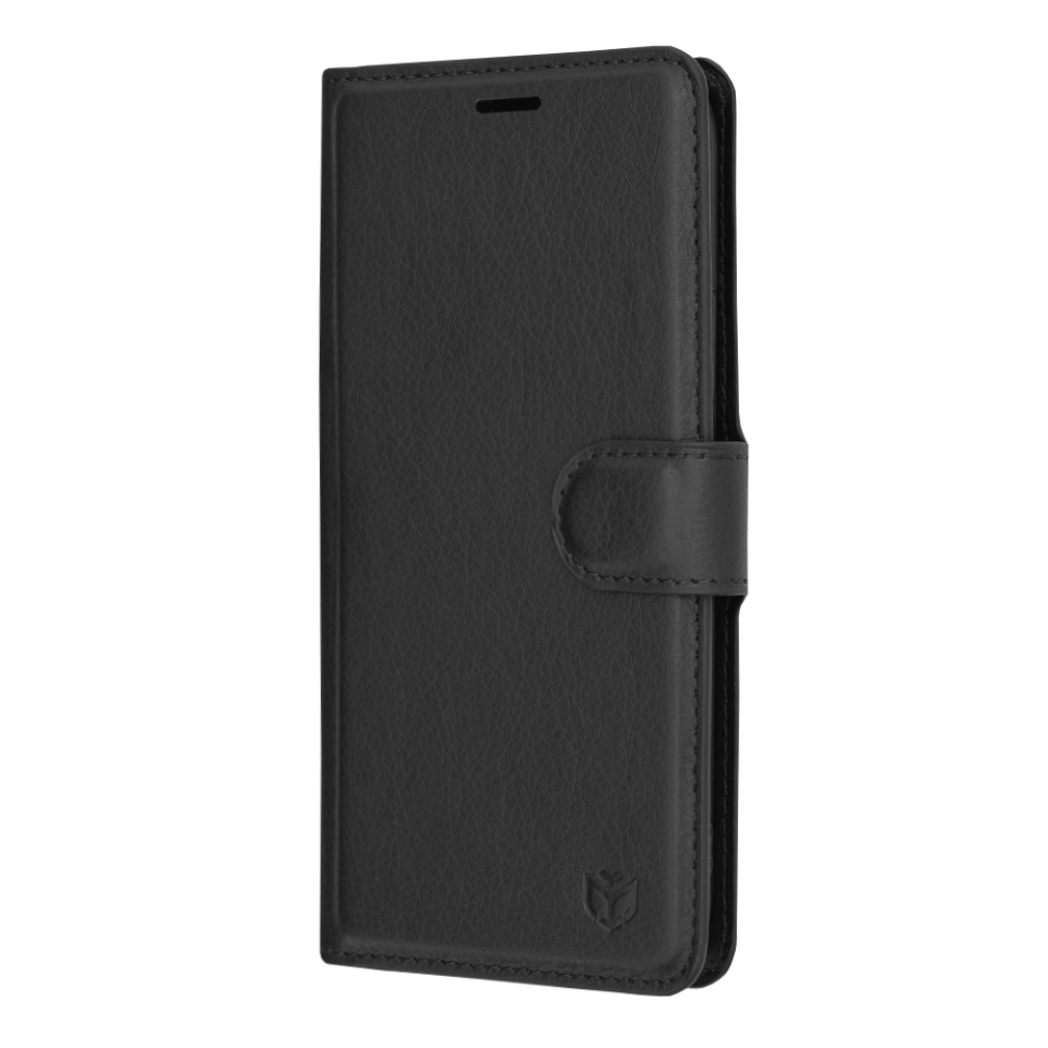 Husa pentru iPhone 11 Pro tip Carte, cu Portofel Interior, Finisaje Premium, SKYDDAR Leather Wallet - Negru - 3 | YEO
