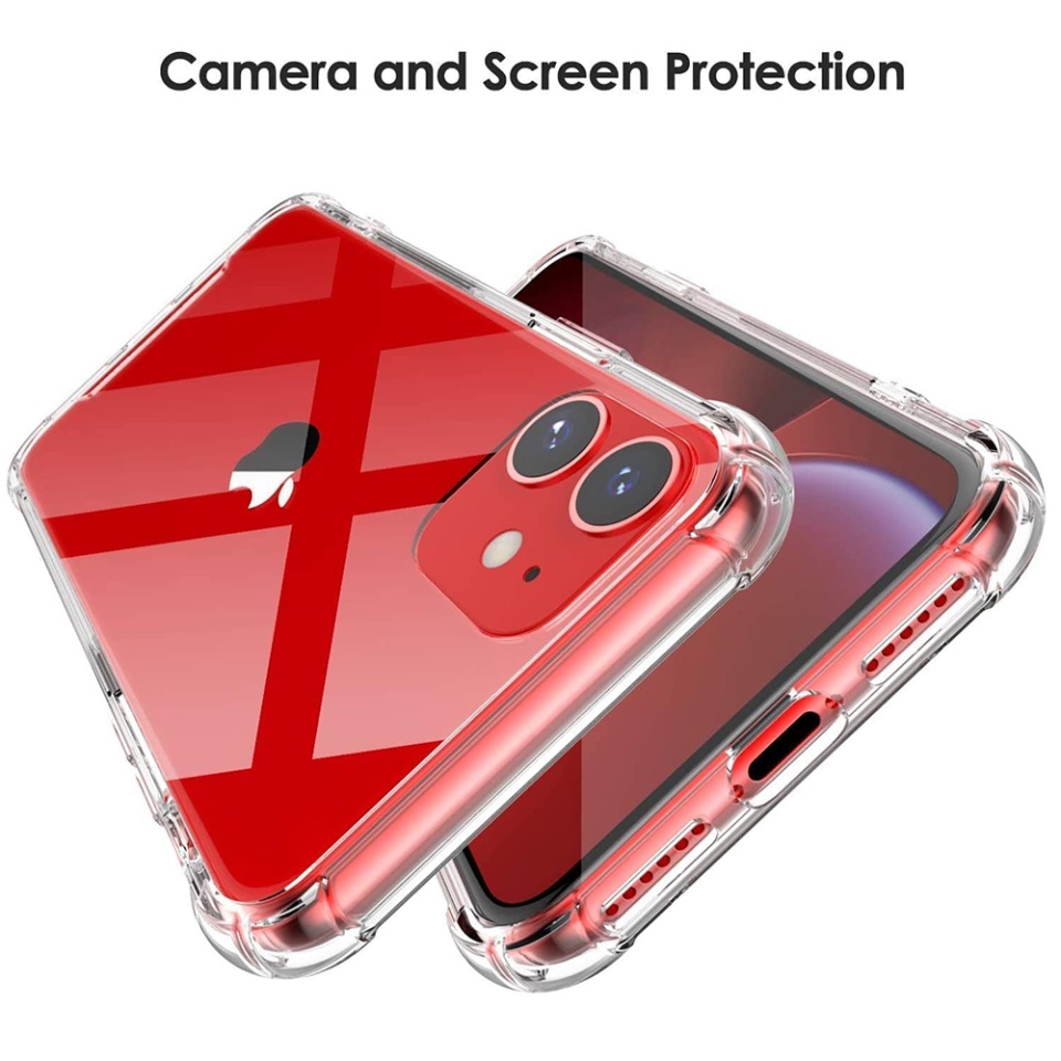 Husa pentru iPhone 12 mini , SKYDDAR INNOVATION, Shockproof Clear din Silicon Slim, Transparenta, set cu sticker - 2 | YEO