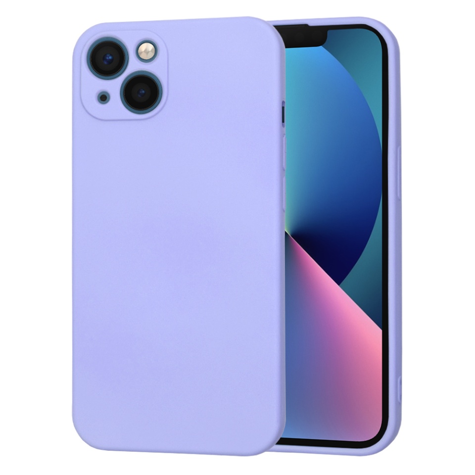 Husa pentru iPhone 13 din Silicon Catifelat, Protectie Premium, Skyddar SoftElegance MagSafe - Violet