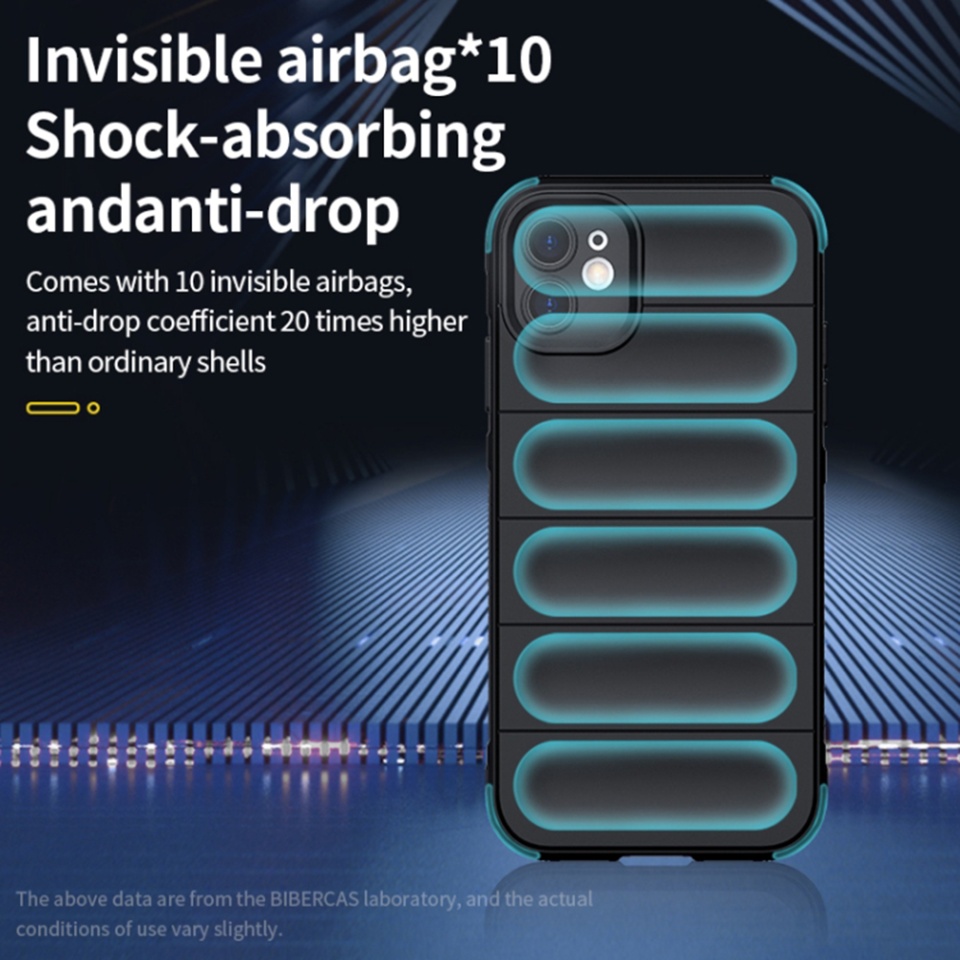 Husa pentru iPhone 13 Pro, SKYDDAR INNOVATION, Vogue, din Silicon Mat, Bleu, set cu sticker - 3 | YEO