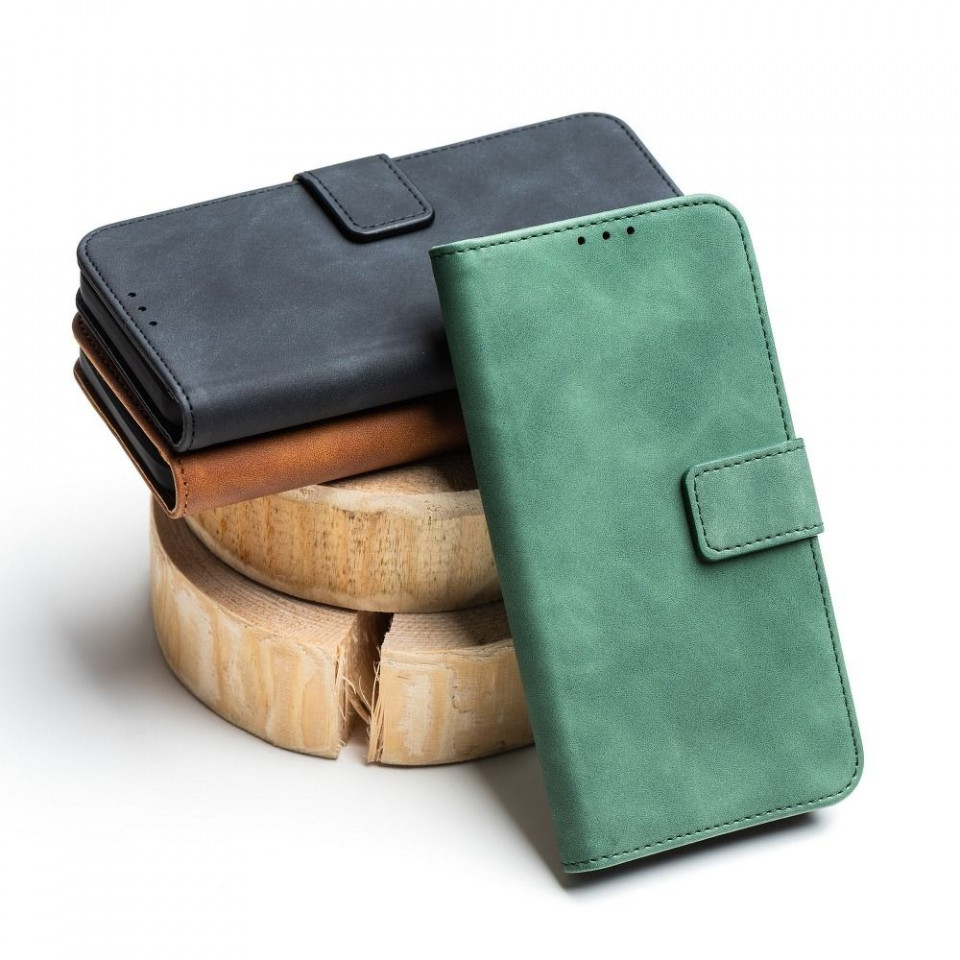 Husa pentru iPhone 13 Pro tip carte magnetic, Skyddar Tender - Verde - 2 | YEO