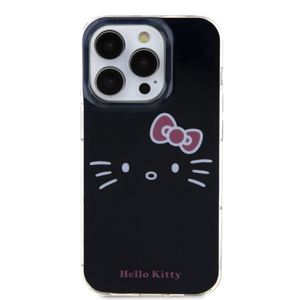 Husa pentru iPhone 14 Pro Max, Hardcase IML, Hello Kitty - Negru - 3 | YEO