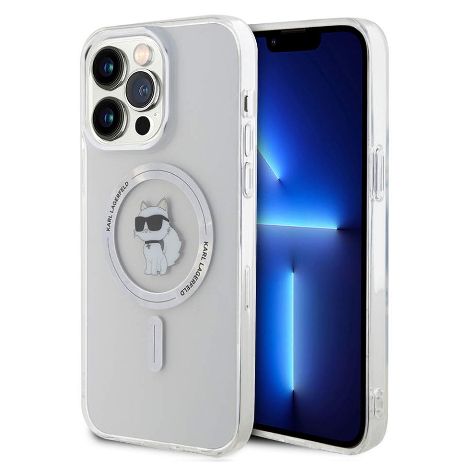 Husa pentru iPhone 14 Pro Max, Karl Lagerfeld, IML MagSafe, Transparenta