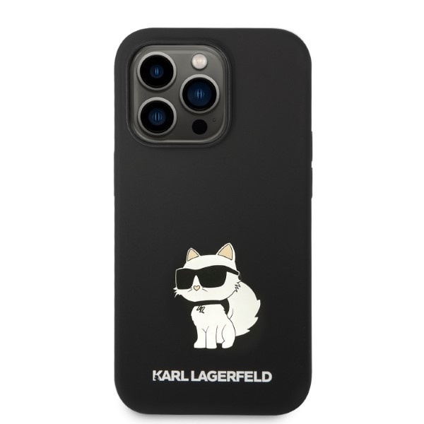 Husa pentru iPhone 14 Pro Max, Silicone, Karl Lagerfeld, Negru - 2 | YEO