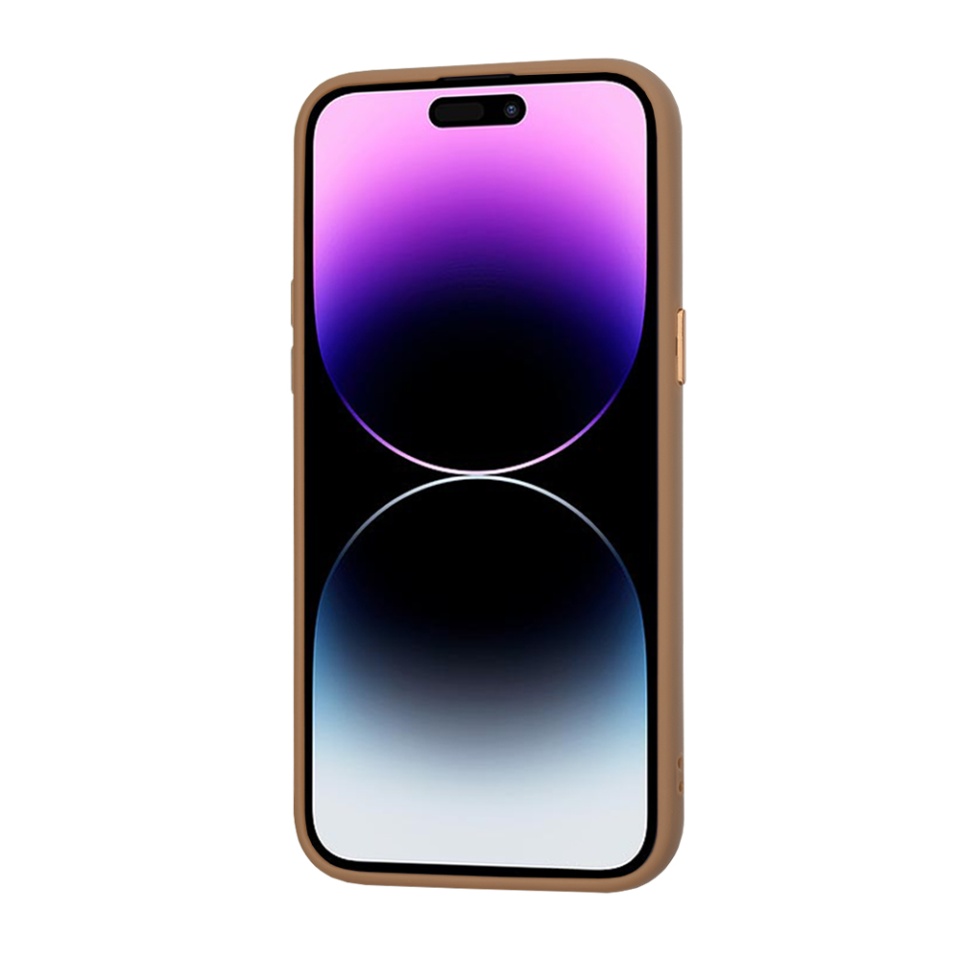 Husa pentru iPhone 14 Pro Max, SKYDDAR INNOVATION, HaloFrost MagSafe, Antisoc, set cu sticker, Maro - 1 | YEO