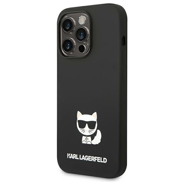 Husa pentru iPhone 14 Pro, Silicone, Karl Lagerfeld, Negru - 3 | YEO