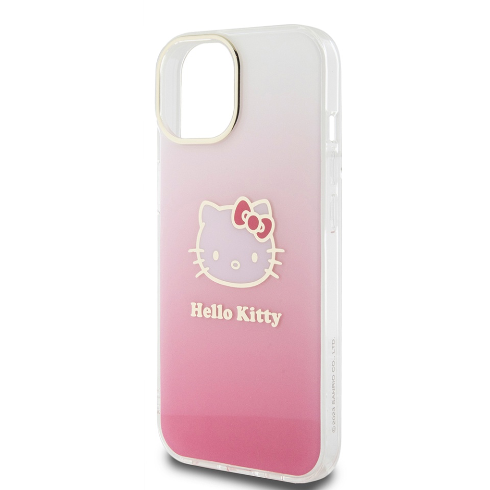 Husa pentru iPhone 15, Hardcase IML, Hello Kitty - Roz - 3 | YEO