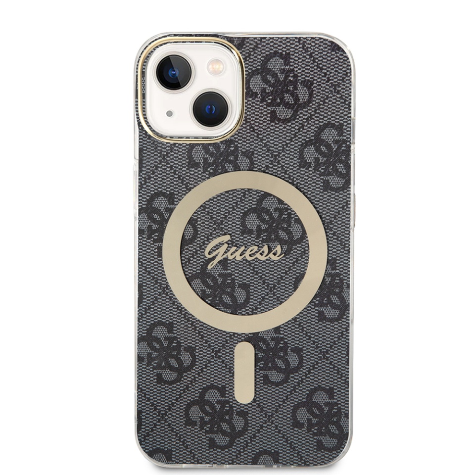 Husa pentru iPhone 15 Plus, IML 4G MagSafe, Guess - Negru - 1 | YEO