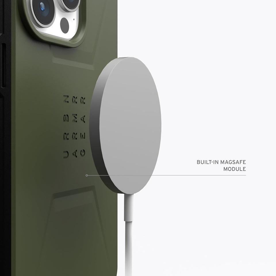 Husa pentru iPhone 15 Pro, Civilian Pro MagSafe, UAG - Verde - 1 | YEO