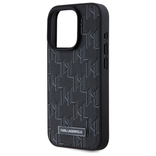 Husa pentru iPhone 15 Pro Leather MagSafe, Karl Lagerfeld - Negru - 3 | YEO