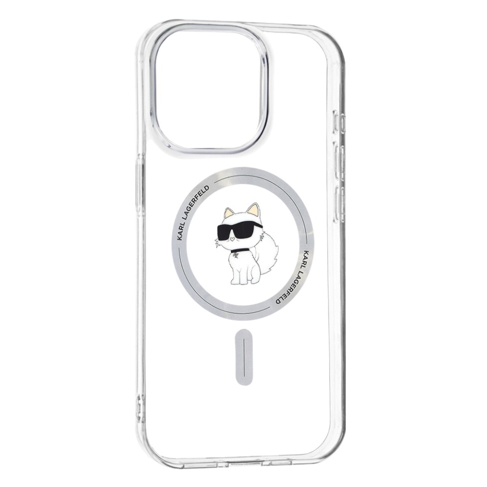 Husa pentru iPhone 15 Pro Max, Karl Lagerfeld, IML MagSafe, Transparenta - 1 | YEO