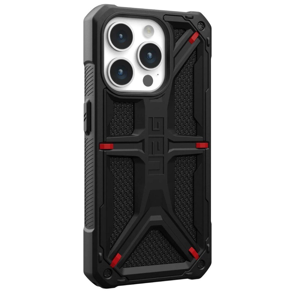 Husa pentru iPhone 15 Pro Max, Monarch, UAG - Kevlar Negru - 3 | YEO