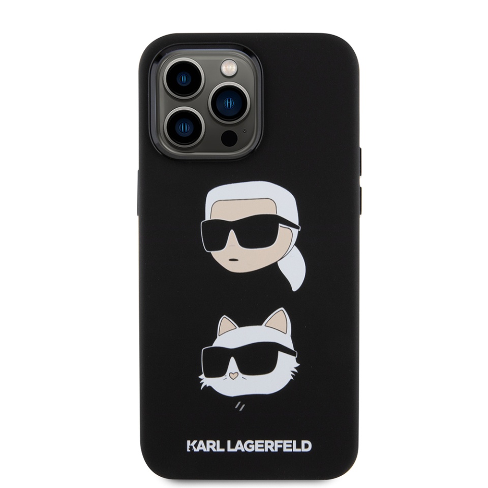 Husa pentru iPhone 15 Pro Max, Silicone, Karl Lagerfeld, Negru - 1 | YEO