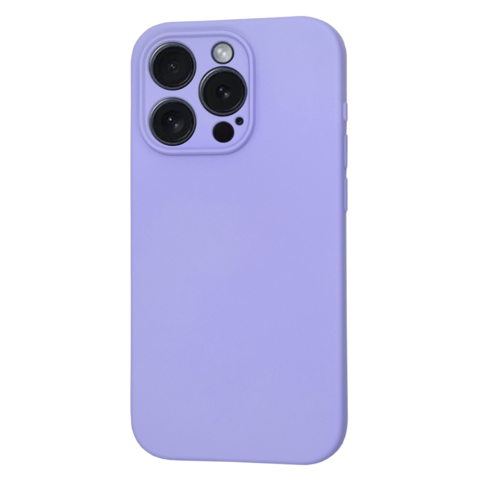Husa pentru iPhone 15 Pro, SKYDDAR INNOVATION, din Silicon Catifelat, SoftFlex Magsafe, Violet, set cu sticker - 1 | YEO