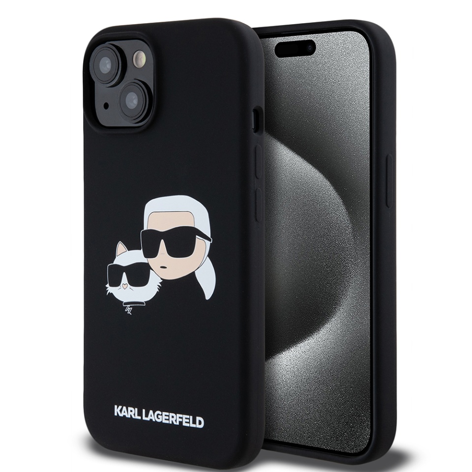 Husa pentru iPhone 15, Silicone MagSafe, Karl Lagerfeld - [Culoare necunoscută]