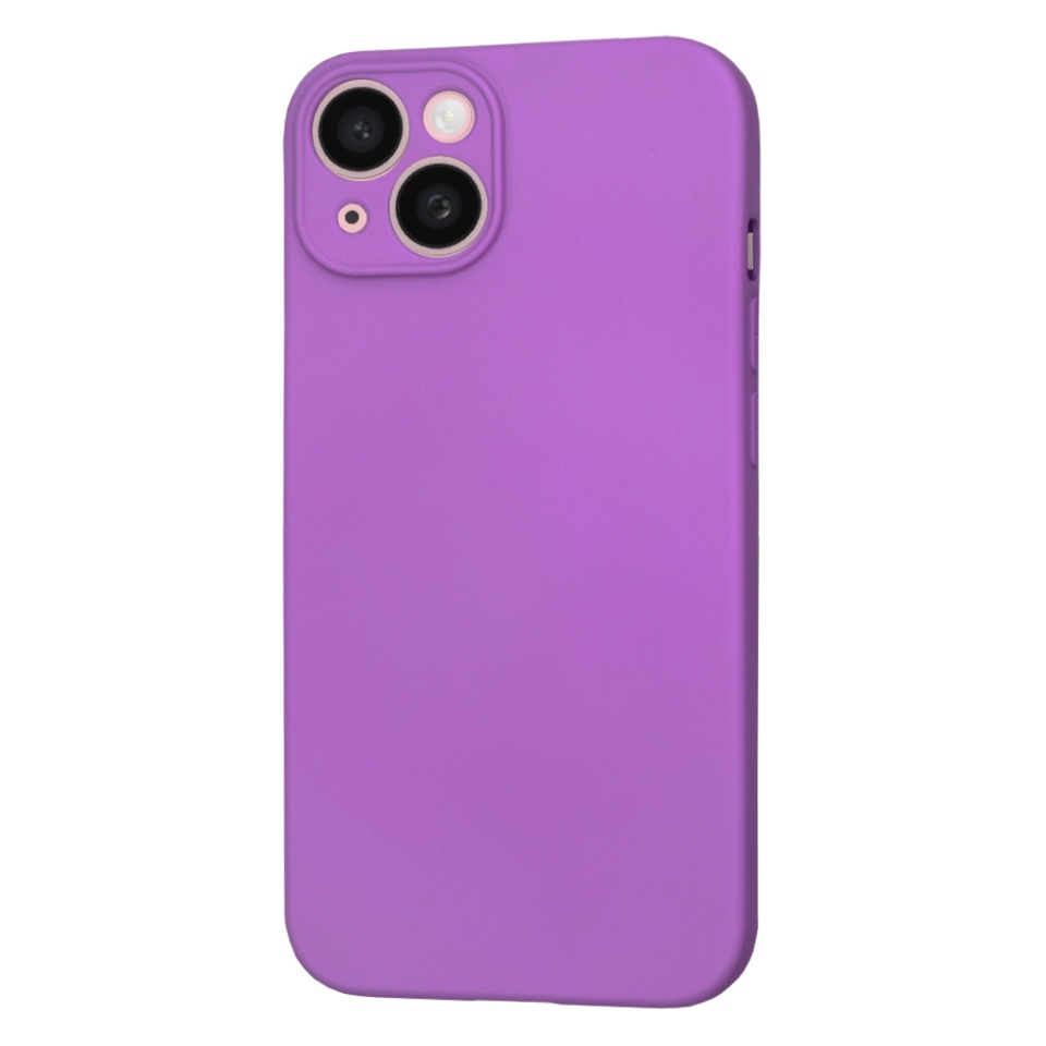 Husa pentru iPhone 15, SKYDDAR INNOVATION, din Silicon Catifelat, SoftFlex Magsafe, Mov, set cu sticker - 1 | YEO