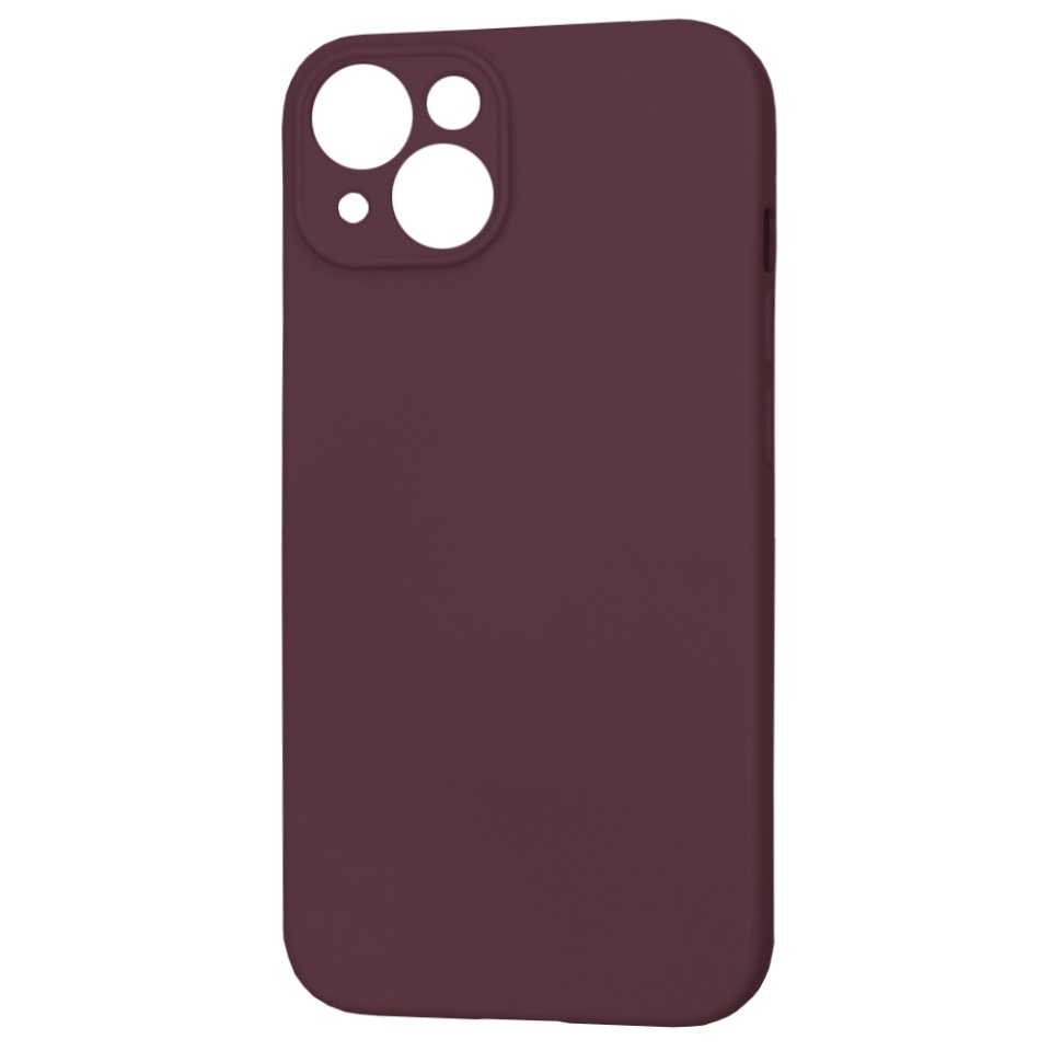 Husa pentru iPhone 15, SKYDDAR INNOVATION, din Silicon Catifelat, SoftFlex Magsafe, Bordo, set cu sticker - 2 | YEO