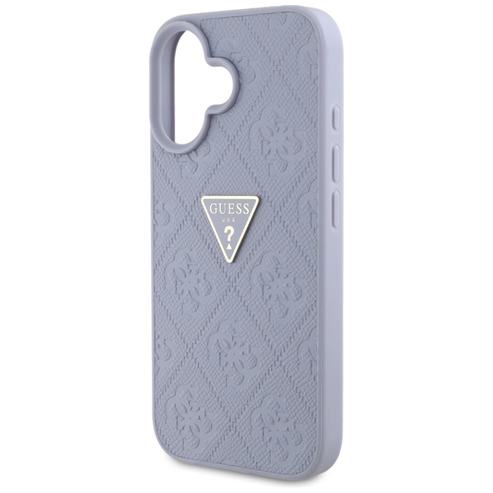 Husa pentru iPhone 16, Guess 4G Metal Logo, Protectie Slim, Compatibila, Mov - 3 | YEO