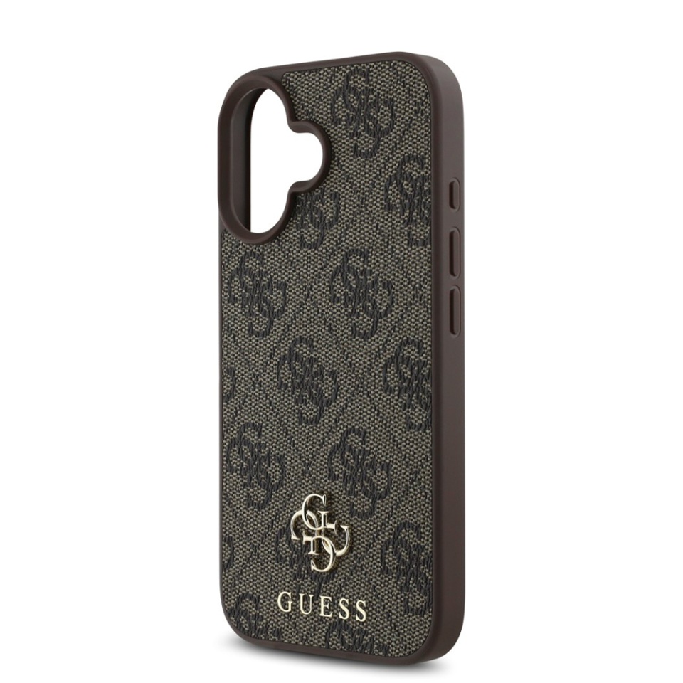Husa pentru iPhone 16, Guess, Hardcase 4G Classic MagSafe, Maro - 3 | YEO