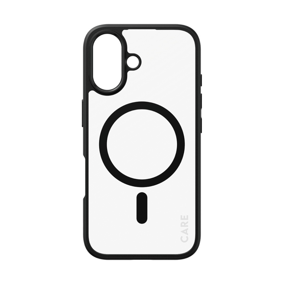 Husa pentru iPhone 16, PanzerGlass, CARE Flagship Urban Combat Black MagSafe, Anti-Soc 4.8m, Anti-Ingalbenire, Design Slim, Compatibila MagSafe, Negru;transparenta - 1 | YEO