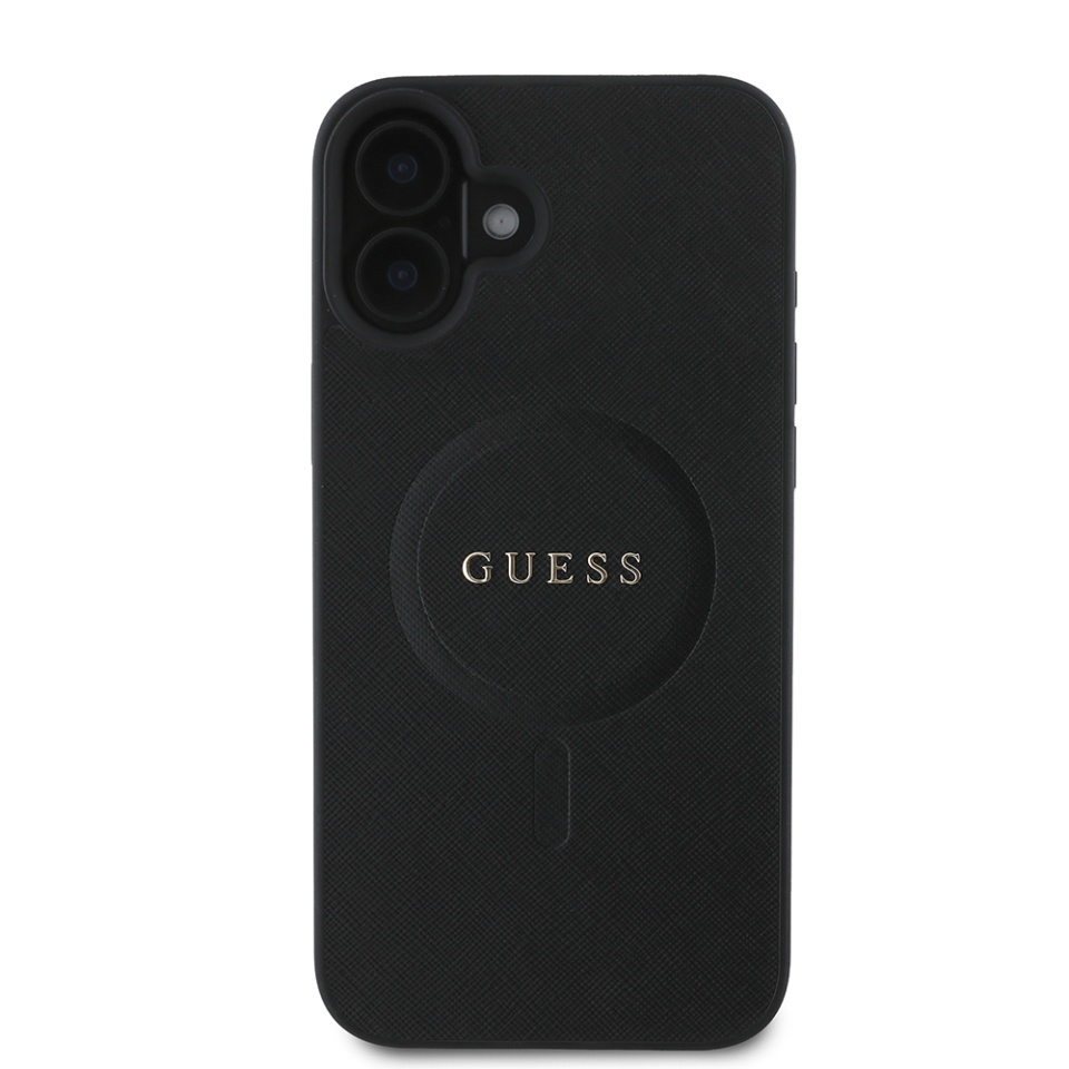 Husa pentru iPhone 16 Plus Saffiano MagSafe, Guess - Negru - 2 | YEO