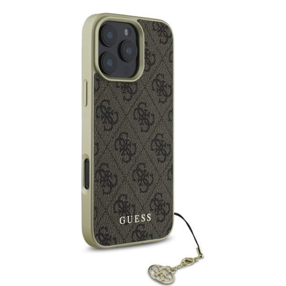 Husa pentru iPhone 16 Pro Max Hardcase 4G Charm, Guess - Maro - 2 | YEO