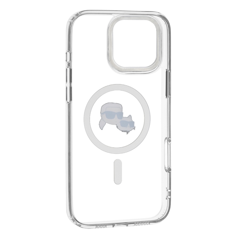 Husa pentru iPhone 16 Pro Max, Karl Lagerfeld, IML MagSafe, Alb - 2 | YEO
