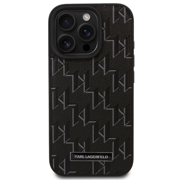 Husa pentru iPhone 16 Pro Max Leather MagSafe, Karl Lagerfeld - Negru - 2 | YEO