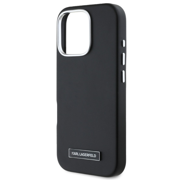 Husa pentru iPhone 16 Pro Max Leather MagSafe, Karl Lagerfeld - Negru - 3 | YEO